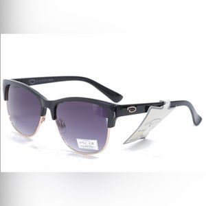 NWT Oscar De La Renta Black Gold Gradient Lens Sunglasses